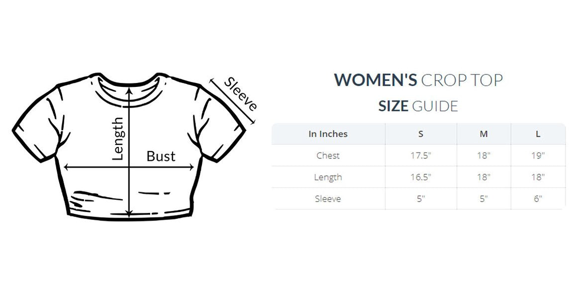 Crop Top Size Chart